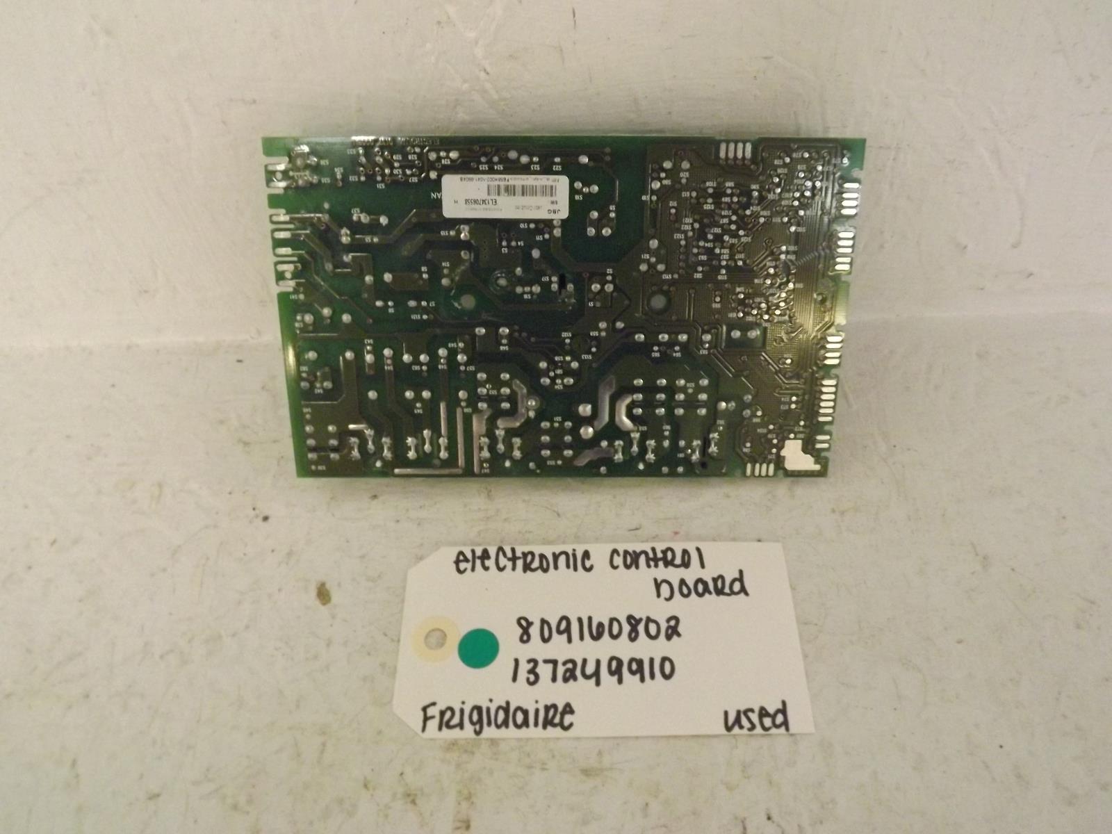 Frigidaire Dryer 809160802 137249910 Electronic Control Board Used Frigidaire Dryer 809160802 137249910 Electronic Control Board Used